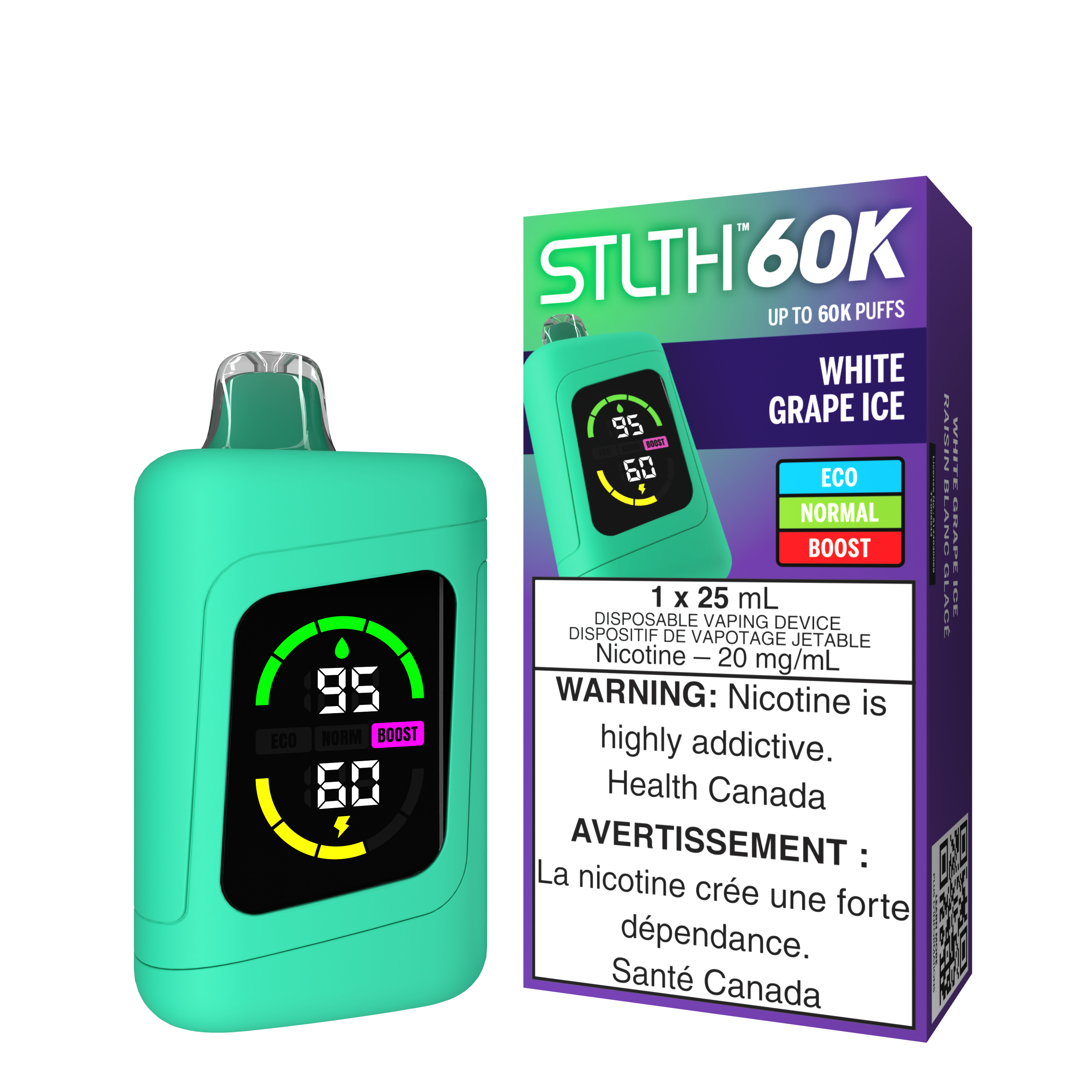 STLTH 60K - White Grape Ice