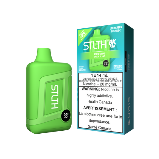 STLTH 8K PRO - WHITE GRAPE