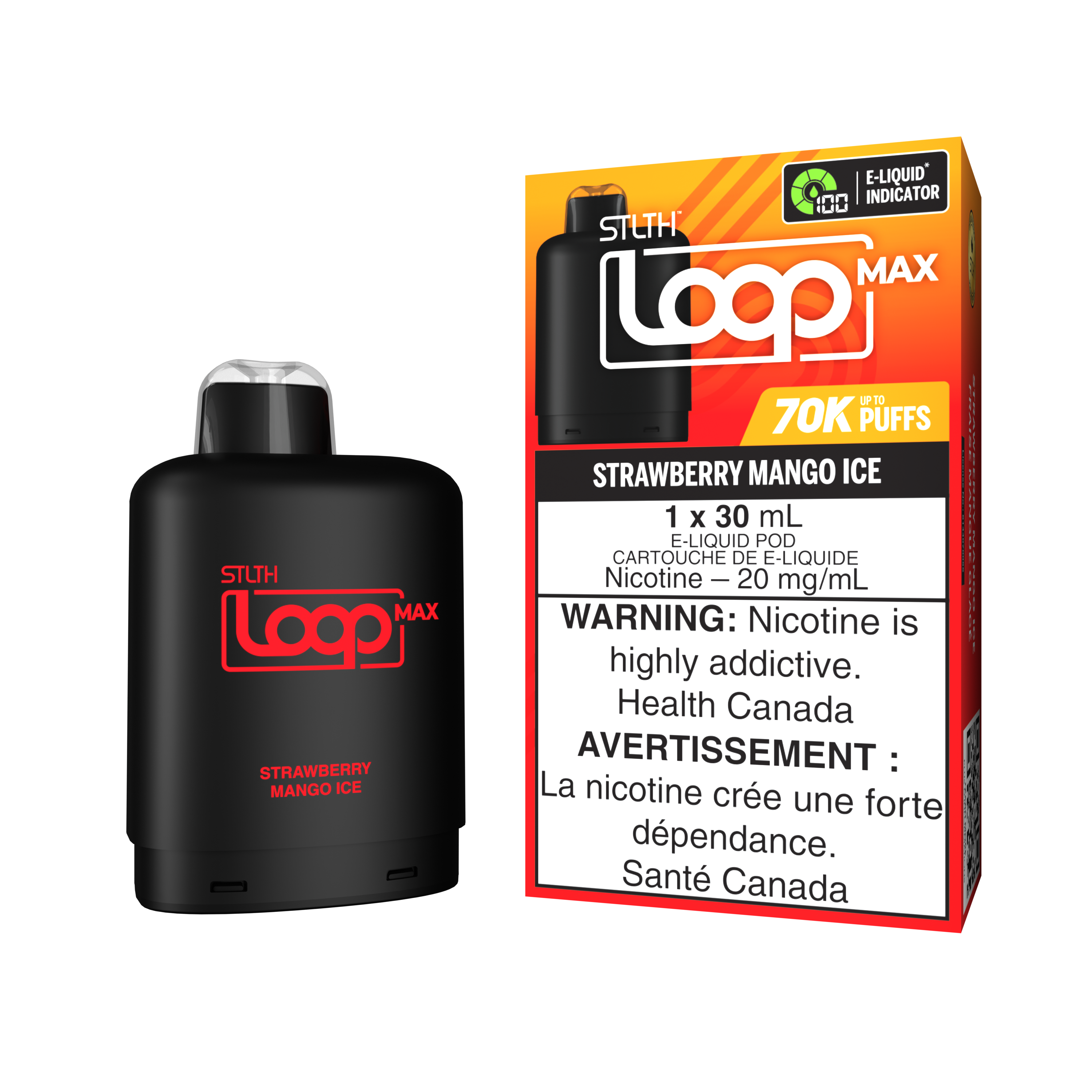STLTH LOOP MAX Pod Pack - Strawberry Mango Ice