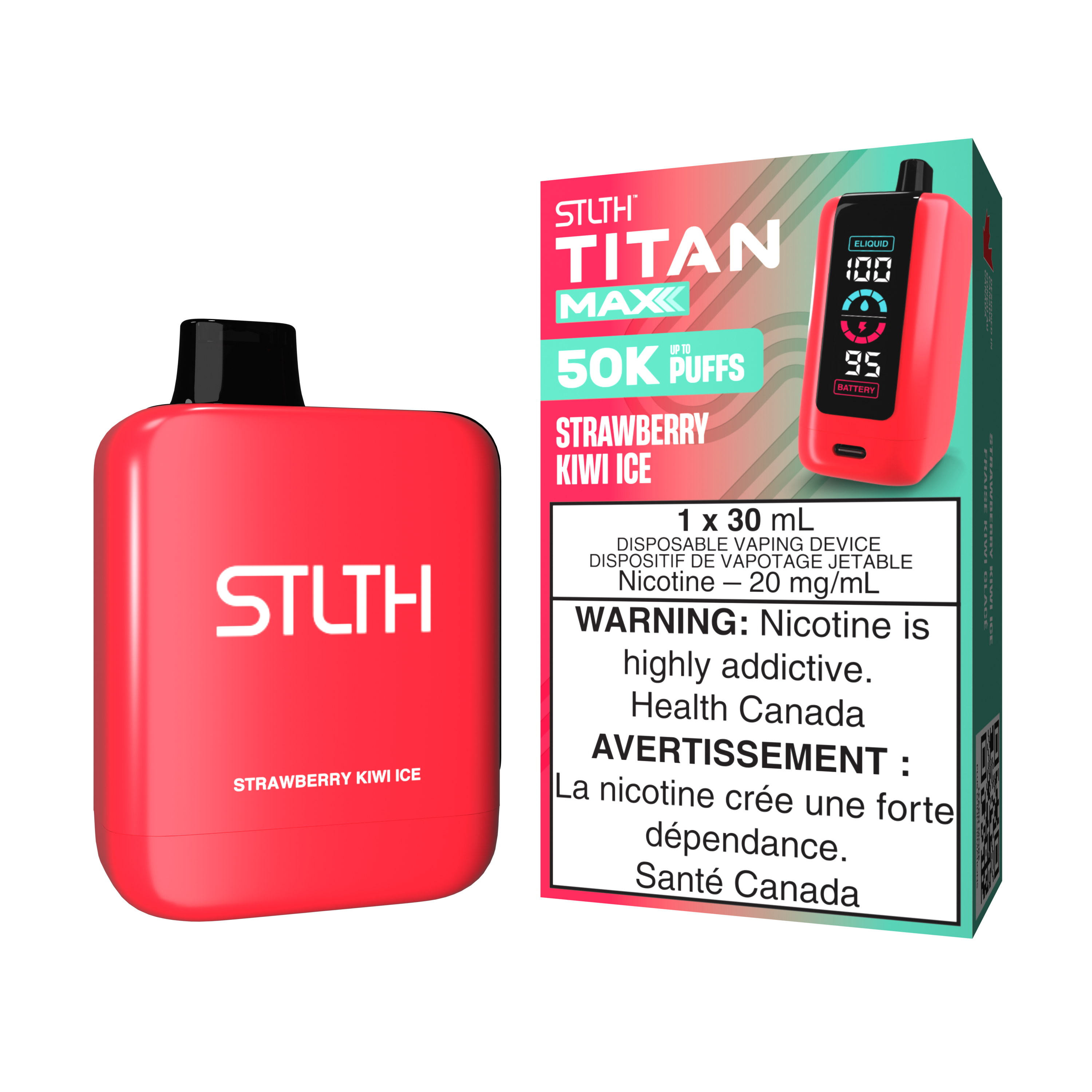 STLTH TITAN MAX - Strawberry Kiwi Ice
