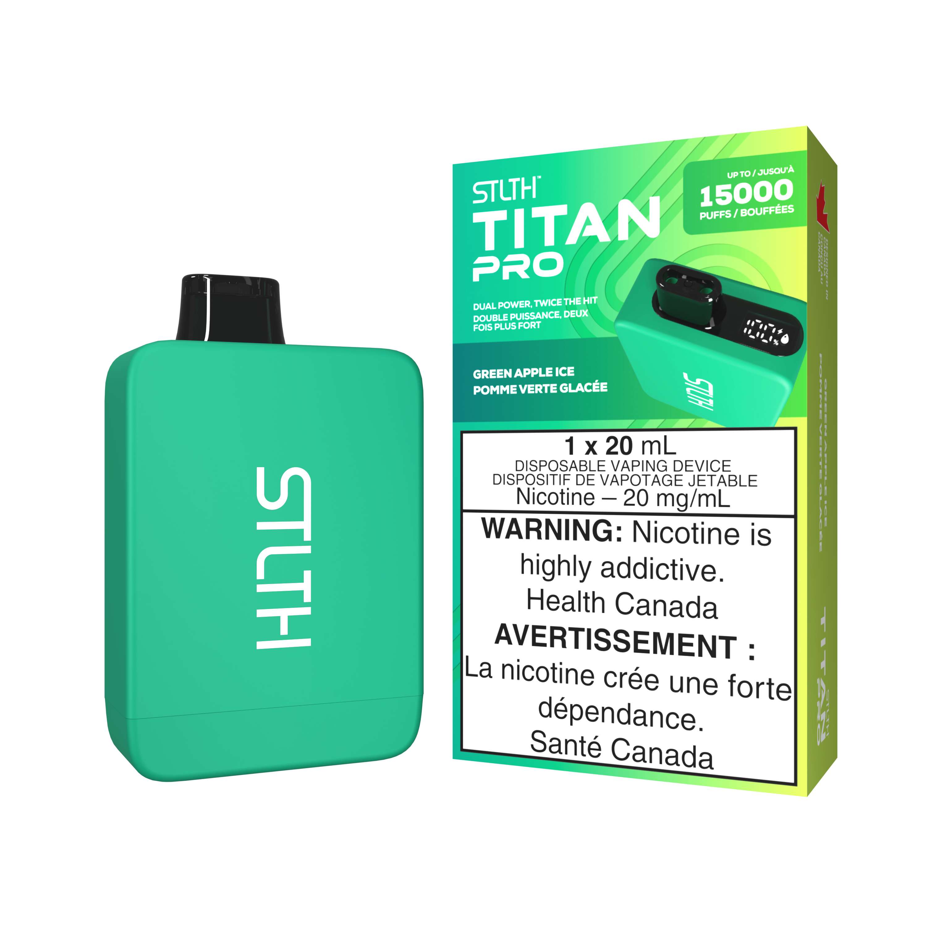 STLTH TITAN PRO - Green Apple Ice
