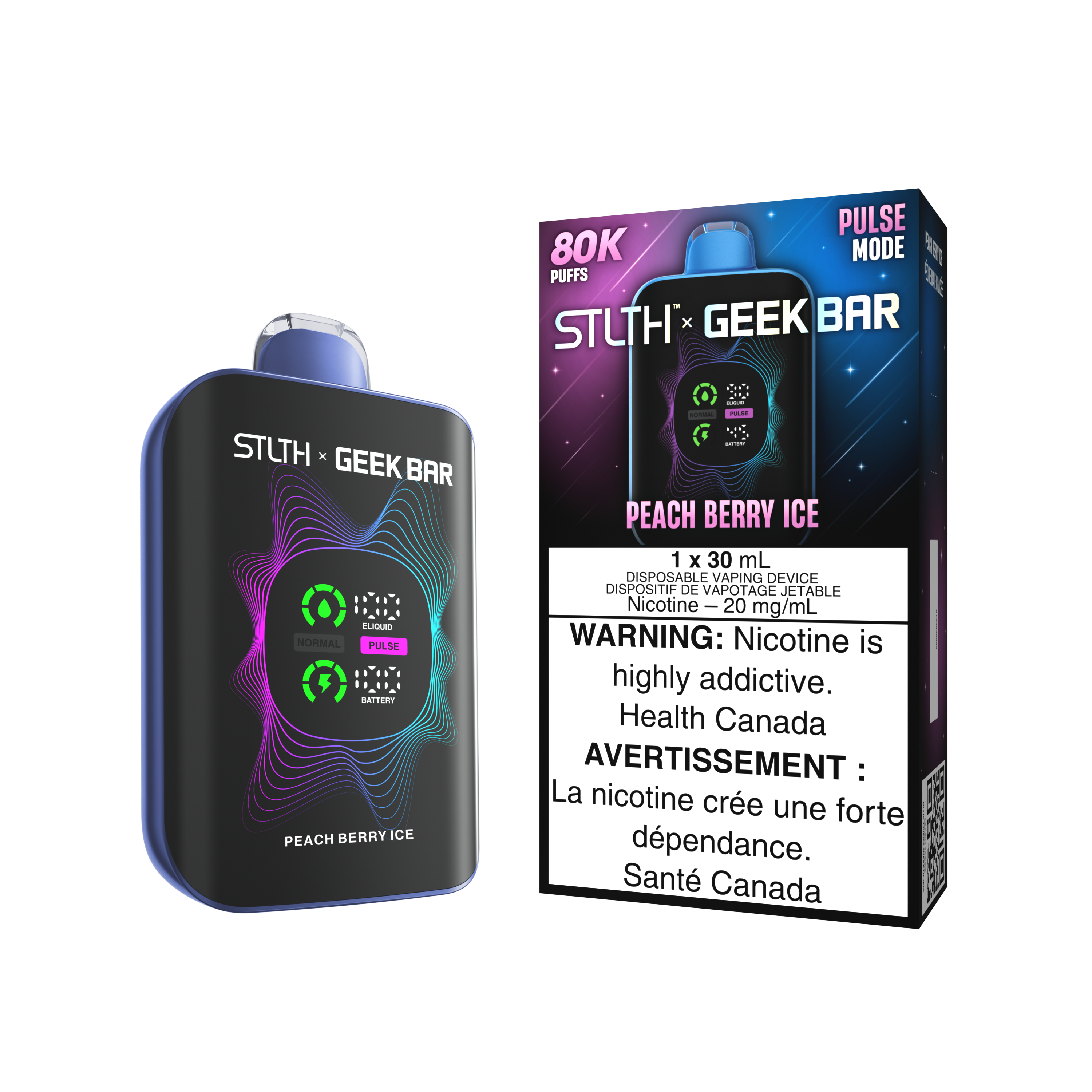 STLTH x GEEK BAR - Peach Berry Ice